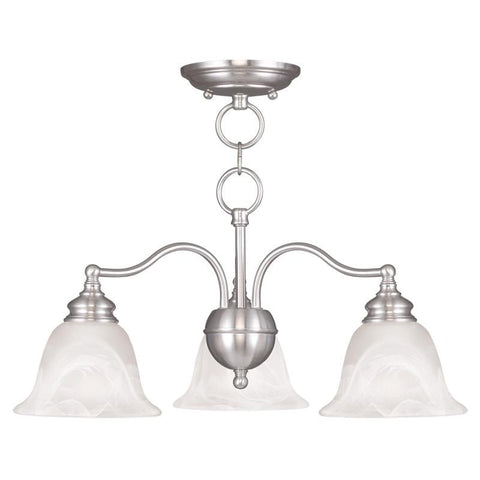 Livex Essex 3 Light BN Chandelier/Ceiling Mount - C185-1343-91