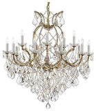 Set of 2-1 Maria Theresa Chandelier Crystal Lighting Chandeliers Lights Fixture Ceiling Lamp H38" X W37" and 1 Chandelier Crystal Lighting H30" X W28" - 1/21510/15+1 + 21532/12+1 A500-