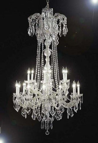 New Maria Theresa Chandelier Crystal Lighting Chandeliers H60" X W33" - A500-Silver/352/18